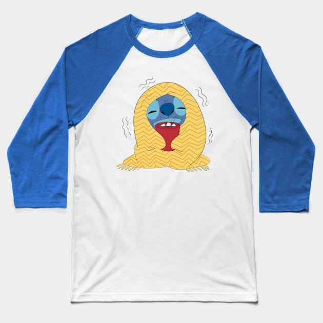 Stitch cold Baseball T-Shirt by Nykos